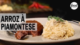 ARROZ À PIAMONTESE COM CARNE ASSADA  COZINHA FOOD NETWORK [upl. by Airrotal]