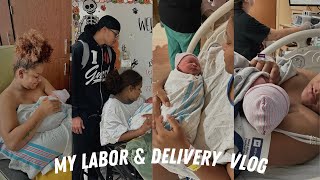 Induced at 41 weeks First time mom labor amp delivery vlog [upl. by Annadroj626]