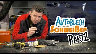 Auto Karosserie selber schweißen CuSi löten Teil 2 Reparatur Anleitung tutorial [upl. by Etnoved]