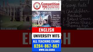 ENGLISH  UNIVERSITY WITS FOR ALL TEACHING EXAMS  competitionguru [upl. by Fanchette]