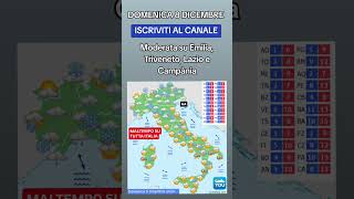 MALTEMPO CON PIOGGIA NEVE E VENTI VORTI  METEO 8 Dicembre 2024 meteo [upl. by Ailiec]