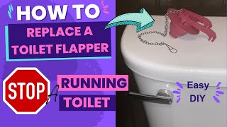 How to Replace a Toilet Flapper    Fix a Running Toilet [upl. by Remliw]