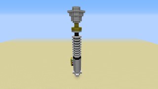 Building Luke Skywalkers Lightsaber from return of the jedi In Minecraft [upl. by Karb]