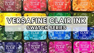 Versafine Clair Ink Swatch Colors [upl. by Nedry]