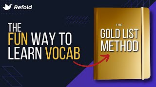 Better than flashcards for vocab growth  The Goldlist Method  Refold Tutorials [upl. by Lechner]