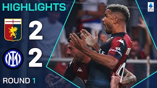 GENOAINTER 22  HIGHLIGHTS  Late Messias equaliser denies Inter winning start  Serie A 202425 [upl. by Noe]