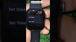 How To Set Time In Smartwatch shorts timesetting shortfeed [upl. by Eckblad555]