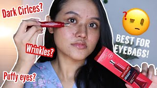 I tried to use Loreal Paris Revitalift Eye Cream on my panda eyes⎮English amp Bahasa Indonesia [upl. by Wan986]