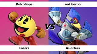 HoG Shock 128  BalcoBops PacMan vs red berpo Falco  Losers Quarters [upl. by Onairot]