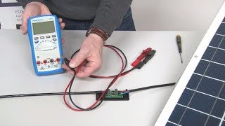 Solarmodul Leerlaufspannung amp Kurzschlußstrom messen [upl. by Lleoj]