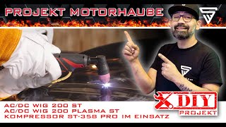 STAHLWERKSTATT Motorhaube vs ACDC WIG 200 Plasma ST IGBT schweissen und schneiden 002 [upl. by Bradley]