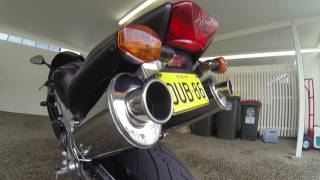 Honda VTR Firestorm  Superhawk Staintune High Rise Pipes [upl. by Milewski]