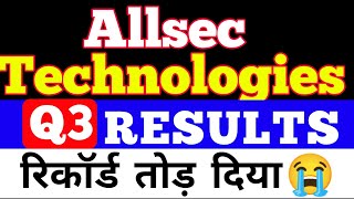 Allsec Technologies Q3 Results 2024🔴Allsec Technologies Quarter 3 Results 2024🔴Allsec Technologies [upl. by Salohcin]