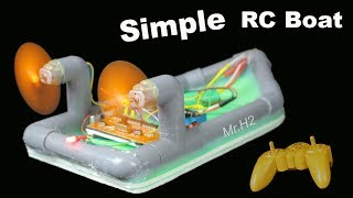 Diy RC Boat  How To Make Simple Remote Control Boat Twin 180 Motor Using PVC Pipe [upl. by Ewer412]