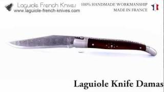 Laguiole Knife Damascus Handmade Blade with its Ironwood Handle from Arizona USA [upl. by Adamo172]