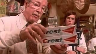 VINTAGE CREST TOOTHPASTE COMMERCIAL WITH CHARACTER ACTOR ARTHUR OCONNELL [upl. by Akirrehs555]