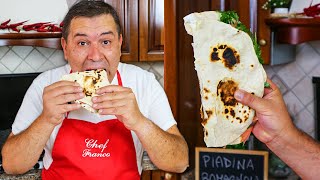 La PIADINA ROMAGNOLA  La RICETTA PERFETTA FATTA in CASA [upl. by Auberta]