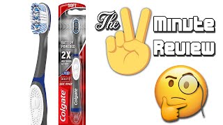 The 2 Minute Review  Colgate 360 Optic Sonic Battery Power Toothbrush [upl. by Ahsatal435]