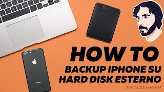 Come eseguire BACKUP iPhone su DISCO RIGIDO ESTERNO 2024 [upl. by Esineg]