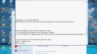 NOD32 antivirus 4 username and password HD by UnlimitedHD [upl. by Rozamond]