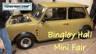 Classic Mini show Bingley Hall Mini Fair The worlds best indoor Mini show British Mini Club [upl. by Enneirdna]