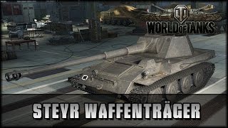 World of Tanks  Live Steyr Waffenträger WT  Premium  deutsch  gameplay [upl. by Nnylirret]