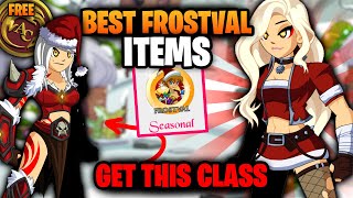 The Best Frostval Seasonal Items 2 Classes AQW [upl. by Udall]