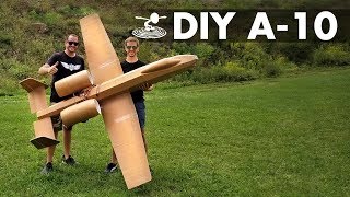 Flying 8Foot A10 Warthog made from Dollar Store Foamboard [upl. by Dayle]