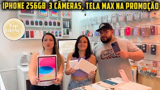 IPHONE 256 GB 3 CÂMERAS E TELA MAX NA PROMOÇÃO  VIP PHONES [upl. by Havstad]