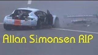 Le Mans 24hrsALLAN SIMONSEN Crash Died RIP 22062013 Accidente de Allan Simonsen [upl. by Biggs]