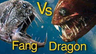 Dragonfish Vs Fangtooth  which is the most awesome predator of the deep [upl. by Ihtraa]