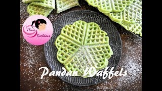 Pandan Waffles Pandan Waffeln Bánh tổ ong lá dứa [upl. by Asfah]