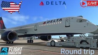 🔴Real Flight Simulator  Delta 757200WL Atlanta ATL  Fort Lauderdale FLL  Round trip [upl. by Nroht89]