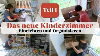 Unser neues Kinderzimmer Teil 1  Einrichten und Organisieren  Umzugs VLOG 9 [upl. by Kirstin]