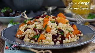 Salade froide dorge à la courge musquée [upl. by Rosenzweig]