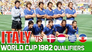 Italy World Cup 1982 All Qualification Matches Highlights  Road to Spain  Azzurri [upl. by Erlond]