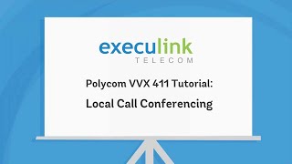 Poly VVX411 Tutorial  Local Conference Calling [upl. by Yoshio4]