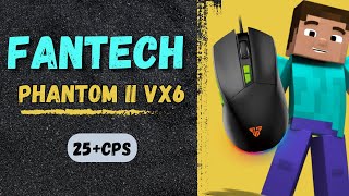 Fantech Phantom II Vx6 Drag Click Butterfly Click Jitter Click review [upl. by Moria]