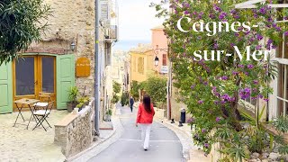 Walk in Cagnessurmer beautiful old town on Côte dAzur What to visit around Nice French Riviera [upl. by Tucker]