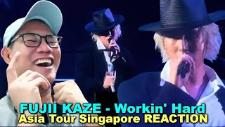 Fujii Kaze  Workin Hard  Asia Tour Singapore REACTION [upl. by Herold516]