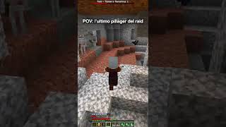 minecraft pillager raid [upl. by Leiser]