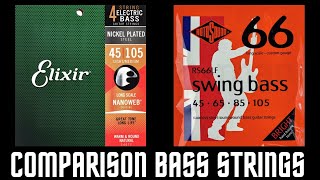 Elixir vs Rotosound Bass Strings Comparison [upl. by Crispen]