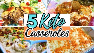 5 AMAZING Keto Casserole Dishes  Easy Low Carb Recipes for the family  Large Family Meals [upl. by Sobel]