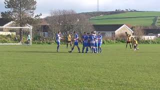 Anthony Bayle scores for Ramsey v Rushen Utd 01 Combi div 1 2 March 2024 [upl. by Magnien]