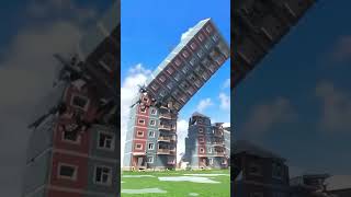 Realistic collapsing building viralvideo [upl. by Manbahs]