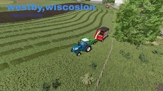 Harvesting Haylage  Westby Wisconsin 4X FS22 [upl. by Hartzel]