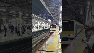 JR East Chuo Sobu Line E231500 Series Arriving  Akihabara Station Chiba Bound [upl. by Nataniel]