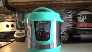 Elite Bistro 8qt quart Pressure Cooker Unboxing Review [upl. by Artimed519]