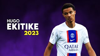 Hugo Ekitike 2023 – BEST Skills amp Goals in PSG  HD [upl. by Lakym807]