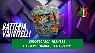 Test Batteria VANVITELLI 16 colpi 30mm di PIROTECNICA TEANESE [upl. by Brownson]